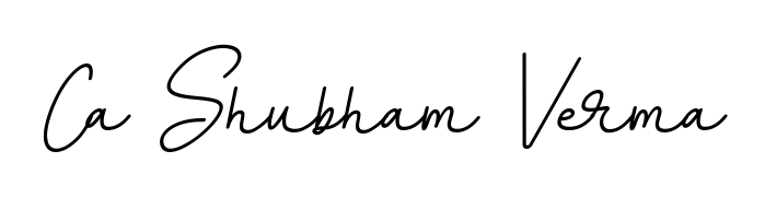 Designed for modern professionals: Ca Shubham Verma name signature crafted with BallpointsItalic-DORy9 script. Ready for digital PDF workflows. Ca Shubham Verma signature style 11 images and pictures png