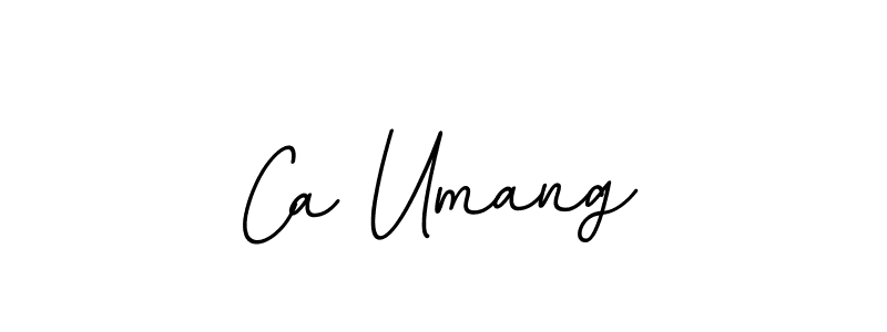 Design your own signature with our free online signature maker. With this signature software, you can create a handwritten (BallpointsItalic-DORy9) signature for name Ca Umang. Ca Umang signature style 11 images and pictures png