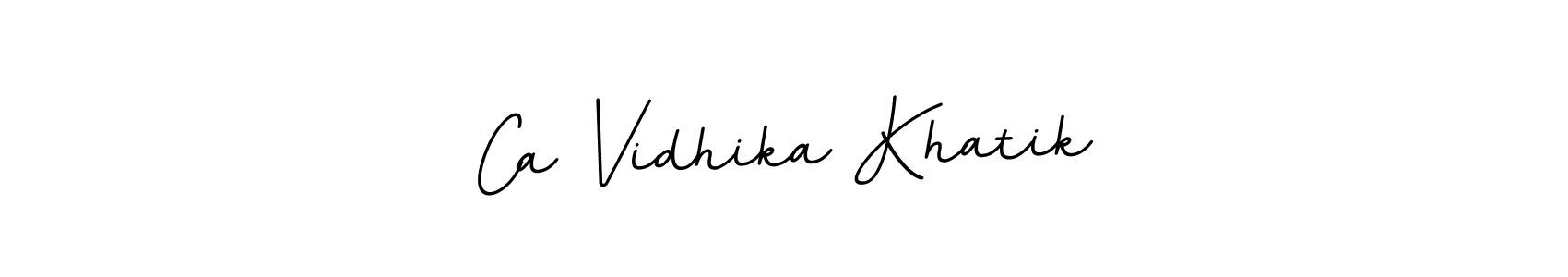 It looks lik you need a new signature style for name Ca Vidhika Khatik. Design unique handwritten (BallpointsItalic-DORy9) signature with our free signature maker in just a few clicks. Ca Vidhika Khatik signature style 11 images and pictures png
