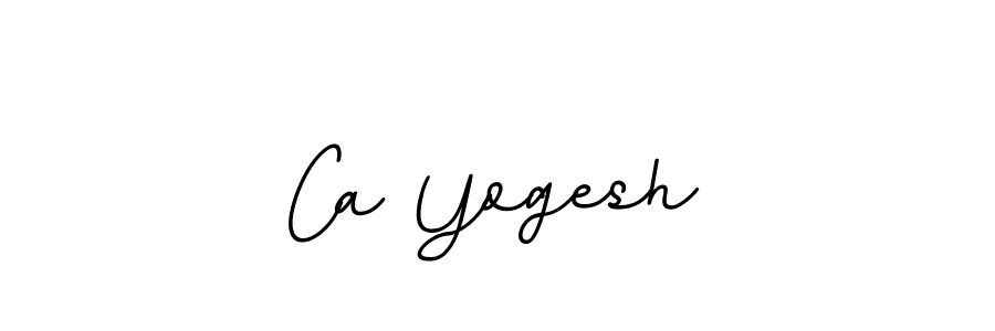 Make a beautiful signature design for name Ca Yogesh. With this signature (BallpointsItalic-DORy9) style, you can create a handwritten signature for free. Ca Yogesh signature style 11 images and pictures png