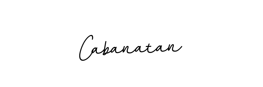 Create a beautiful signature design for name Cabanatan. With this signature (BallpointsItalic-DORy9) fonts, you can make a handwritten signature for free. Cabanatan signature style 11 images and pictures png