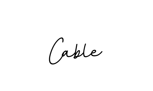 How to make Cable signature? BallpointsItalic-DORy9 is a professional autograph style. Create handwritten signature for Cable name. Cable signature style 11 images and pictures png