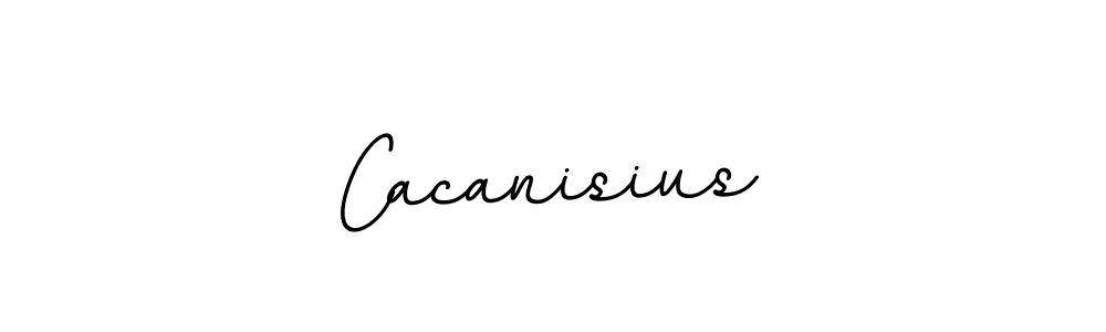 Use a signature maker to create a handwritten signature online. With this signature software, you can design (BallpointsItalic-DORy9) your own signature for name Cacanisius. Cacanisius signature style 11 images and pictures png