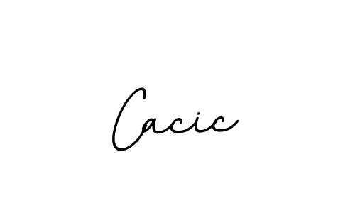 You should practise on your own different ways (BallpointsItalic-DORy9) to write your name (Cacic) in signature. don't let someone else do it for you. Cacic signature style 11 images and pictures png