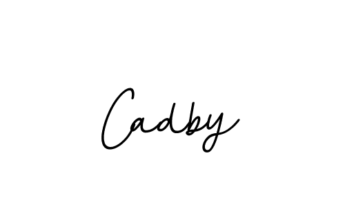 How to make Cadby name signature. Use BallpointsItalic-DORy9 style for creating short signs online. This is the latest handwritten sign. Cadby signature style 11 images and pictures png