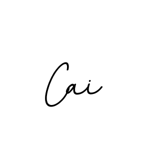 Design your own signature with our free online signature maker. With this signature software, you can create a handwritten (BallpointsItalic-DORy9) signature for name Cai. Cai signature style 11 images and pictures png