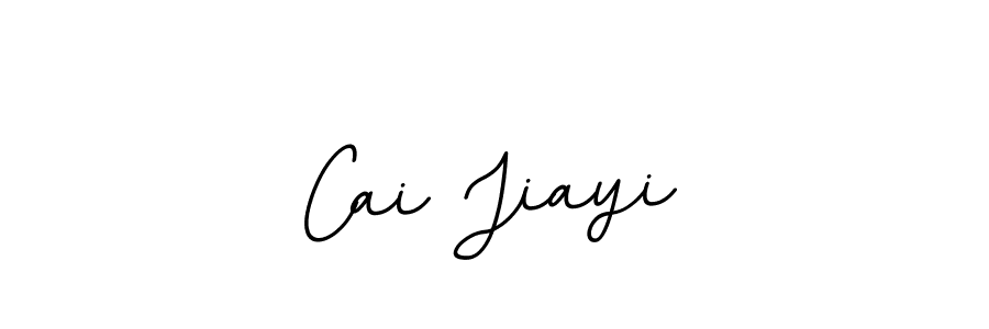 Use a signature maker to create a handwritten signature online. With this signature software, you can design (BallpointsItalic-DORy9) your own signature for name Cai Jiayi. Cai Jiayi signature style 11 images and pictures png