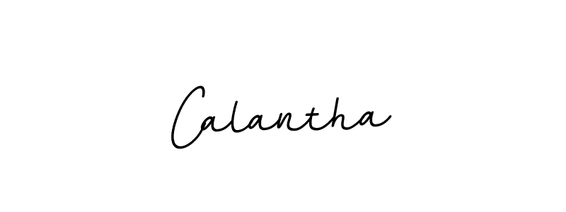 Make a beautiful signature design for name Calantha. With this signature (BallpointsItalic-DORy9) style, you can create a handwritten signature for free. Calantha signature style 11 images and pictures png