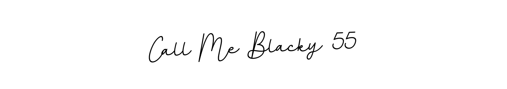 Use a signature maker to create a handwritten signature online. With this signature software, you can design (BallpointsItalic-DORy9) your own signature for name Call Me Blacky 55. Call Me Blacky 55 signature style 11 images and pictures png