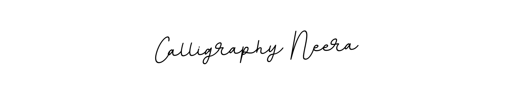 How to make Calligraphy Neera name signature. Use BallpointsItalic-DORy9 style for creating short signs online. This is the latest handwritten sign. Calligraphy Neera signature style 11 images and pictures png