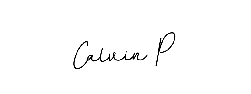 Calvin P stylish signature style. Best Handwritten Sign (BallpointsItalic-DORy9) for my name. Handwritten Signature Collection Ideas for my name Calvin P. Calvin P signature style 11 images and pictures png