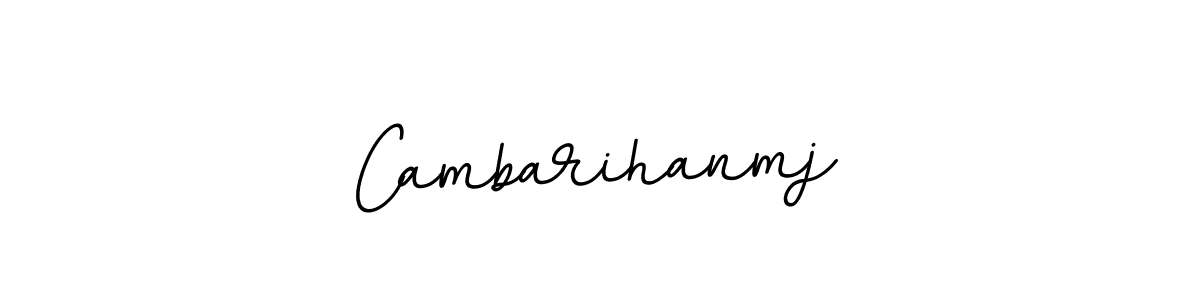 Create a beautiful signature design for name Cambarihanmj. With this signature (BallpointsItalic-DORy9) fonts, you can make a handwritten signature for free. Cambarihanmj signature style 11 images and pictures png