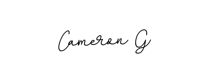 Make a beautiful signature design for name Cameron G. With this signature (BallpointsItalic-DORy9) style, you can create a handwritten signature for free. Cameron G signature style 11 images and pictures png