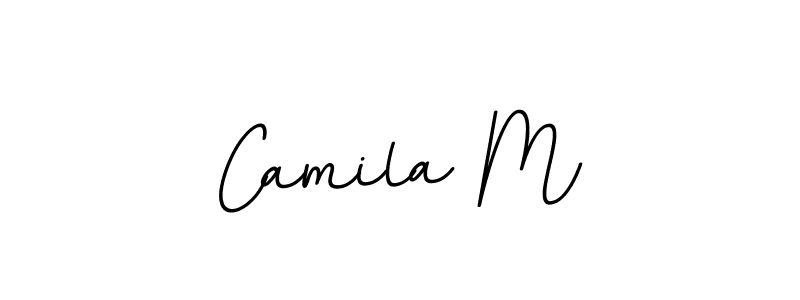 Camila M stylish signature style. Best Handwritten Sign (BallpointsItalic-DORy9) for my name. Handwritten Signature Collection Ideas for my name Camila M. Camila M signature style 11 images and pictures png