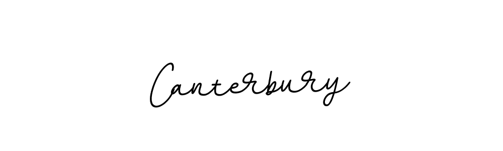You should practise on your own different ways (BallpointsItalic-DORy9) to write your name (Canterbury) in signature. don't let someone else do it for you. Canterbury signature style 11 images and pictures png