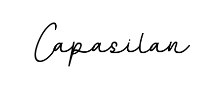 Create your official email sign-off with Capasilan name in BallpointsItalic-DORy9 style. Crisp, clean, and perfectly legible across all screens. Capasilan signature style 11 images and pictures png