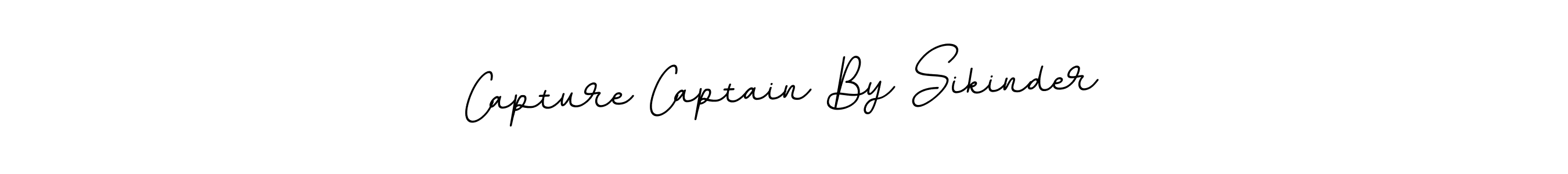 Design your own signature with our free online signature maker. With this signature software, you can create a handwritten (BallpointsItalic-DORy9) signature for name Capture Captain By Sikinder. Capture Captain By Sikinder signature style 11 images and pictures png
