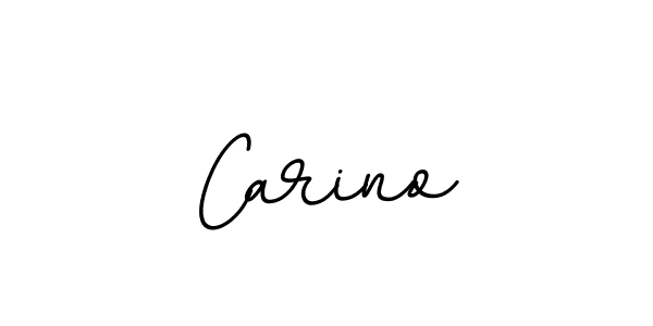 You should practise on your own different ways (BallpointsItalic-DORy9) to write your name (Carino) in signature. don't let someone else do it for you. Carino signature style 11 images and pictures png