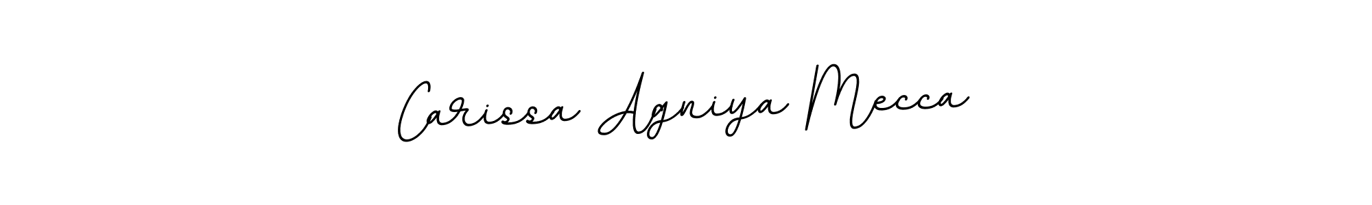 Design your own signature with our free online signature maker. With this signature software, you can create a handwritten (BallpointsItalic-DORy9) signature for name Carissa Agniya Mecca. Carissa Agniya Mecca signature style 11 images and pictures png