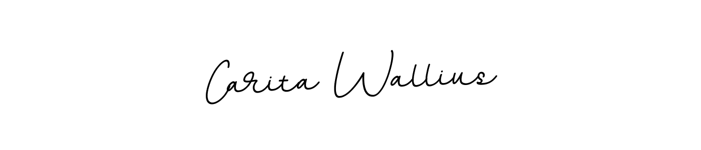 Carita Wallius stylish signature style. Best Handwritten Sign (BallpointsItalic-DORy9) for my name. Handwritten Signature Collection Ideas for my name Carita Wallius. Carita Wallius signature style 11 images and pictures png