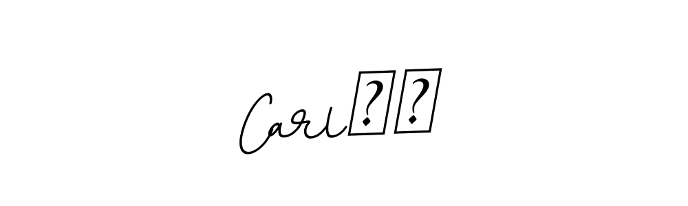 Create a beautiful signature design for name Carl❤️. With this signature (BallpointsItalic-DORy9) fonts, you can make a handwritten signature for free. Carl❤️ signature style 11 images and pictures png