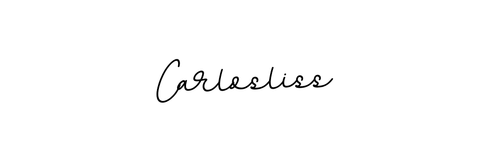 Make a beautiful signature design for name Carlosliss. With this signature (BallpointsItalic-DORy9) style, you can create a handwritten signature for free. Carlosliss signature style 11 images and pictures png