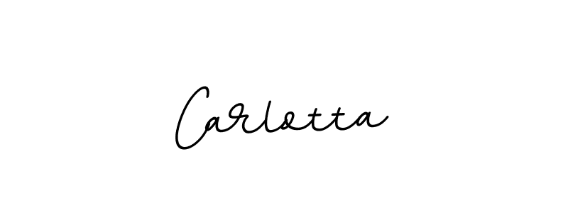 Use a signature maker to create a handwritten signature online. With this signature software, you can design (BallpointsItalic-DORy9) your own signature for name Carlotta. Carlotta signature style 11 images and pictures png