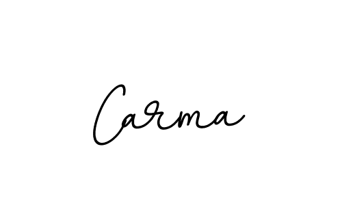 Design your own signature with our free online signature maker. With this signature software, you can create a handwritten (BallpointsItalic-DORy9) signature for name Carma. Carma signature style 11 images and pictures png