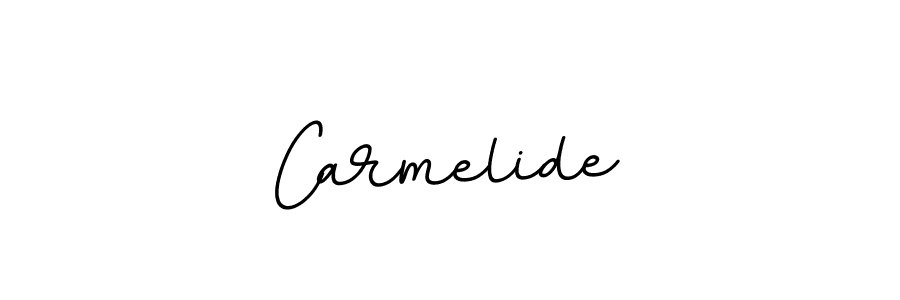 How to make Carmelide name signature. Use BallpointsItalic-DORy9 style for creating short signs online. This is the latest handwritten sign. Carmelide signature style 11 images and pictures png