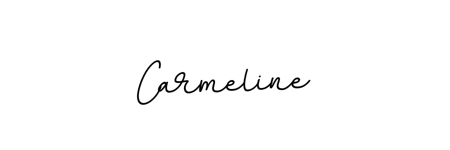 Use a signature maker to create a handwritten signature online. With this signature software, you can design (BallpointsItalic-DORy9) your own signature for name Carmeline. Carmeline signature style 11 images and pictures png