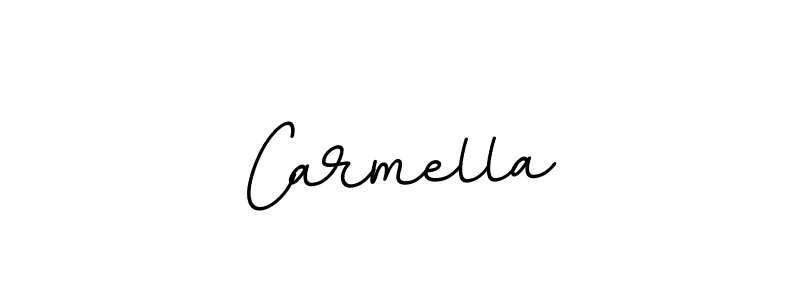 Create a beautiful signature design for name Carmella. With this signature (BallpointsItalic-DORy9) fonts, you can make a handwritten signature for free. Carmella signature style 11 images and pictures png