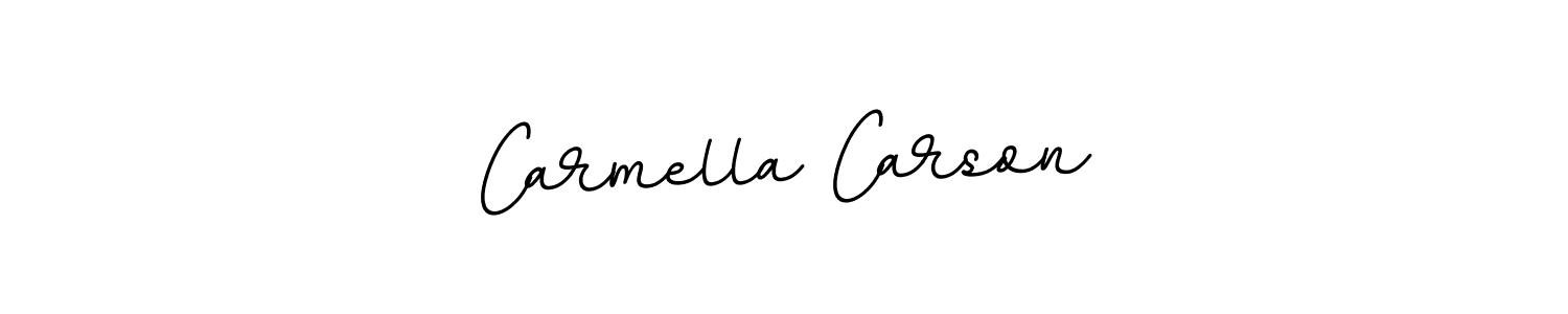 Design your own signature with our free online signature maker. With this signature software, you can create a handwritten (BallpointsItalic-DORy9) signature for name Carmella Carson. Carmella Carson signature style 11 images and pictures png