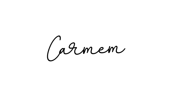 You should practise on your own different ways (BallpointsItalic-DORy9) to write your name (Carmem) in signature. don't let someone else do it for you. Carmem signature style 11 images and pictures png