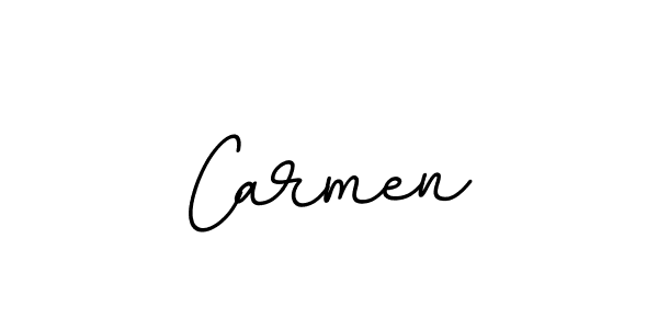 Use a signature maker to create a handwritten signature online. With this signature software, you can design (BallpointsItalic-DORy9) your own signature for name Carmen. Carmen signature style 11 images and pictures png