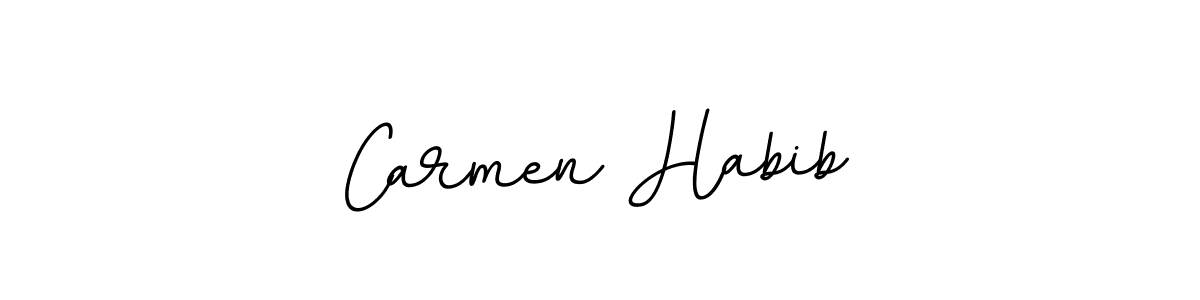 Make a beautiful signature design for name Carmen Habib. With this signature (BallpointsItalic-DORy9) style, you can create a handwritten signature for free. Carmen Habib signature style 11 images and pictures png