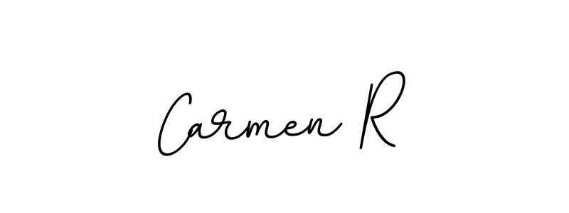 Use a signature maker to create a handwritten signature online. With this signature software, you can design (BallpointsItalic-DORy9) your own signature for name Carmen R. Carmen R signature style 11 images and pictures png
