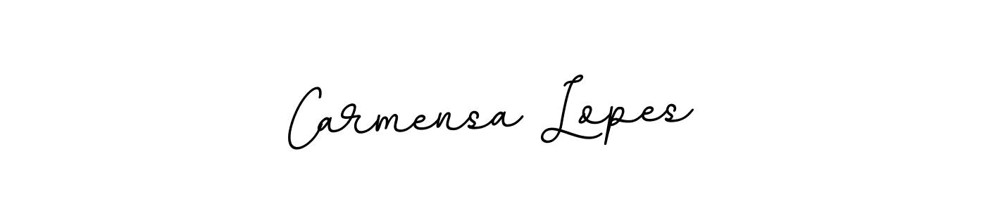 Make a beautiful signature design for name Carmensa Lopes. With this signature (BallpointsItalic-DORy9) style, you can create a handwritten signature for free. Carmensa Lopes signature style 11 images and pictures png