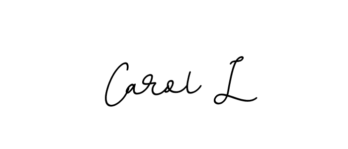 Use a signature maker to create a handwritten signature online. With this signature software, you can design (BallpointsItalic-DORy9) your own signature for name Carol L. Carol L signature style 11 images and pictures png