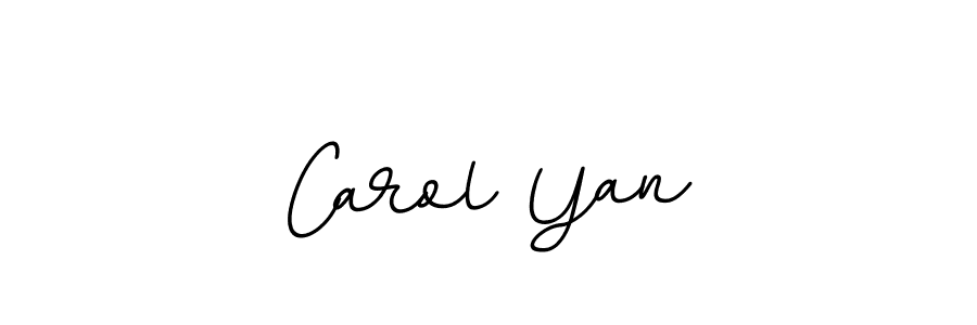 Design your own signature with our free online signature maker. With this signature software, you can create a handwritten (BallpointsItalic-DORy9) signature for name Carol Yan. Carol Yan signature style 11 images and pictures png