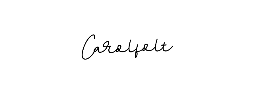 Make a beautiful signature design for name Carolfolt. With this signature (BallpointsItalic-DORy9) style, you can create a handwritten signature for free. Carolfolt signature style 11 images and pictures png