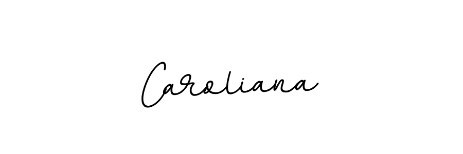 Use a signature maker to create a handwritten signature online. With this signature software, you can design (BallpointsItalic-DORy9) your own signature for name Caroliana. Caroliana signature style 11 images and pictures png