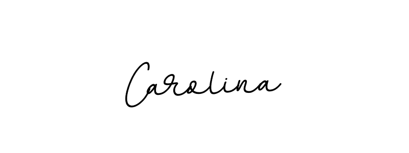 Design your own signature with our free online signature maker. With this signature software, you can create a handwritten (BallpointsItalic-DORy9) signature for name Carolina. Carolina signature style 11 images and pictures png