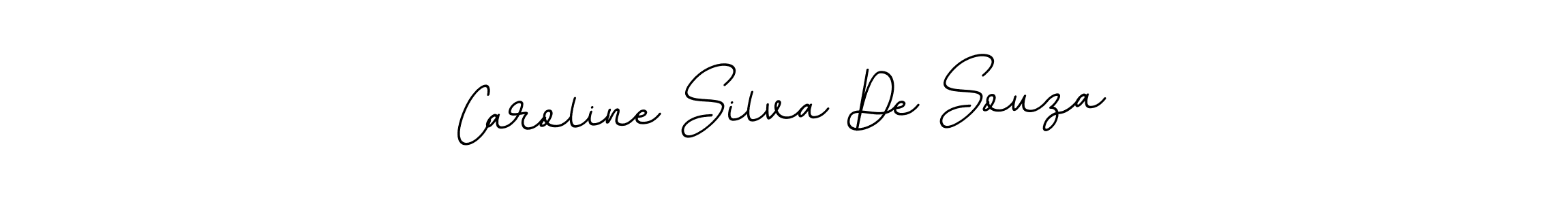 You should practise on your own different ways (BallpointsItalic-DORy9) to write your name (Caroline Silva De Souza) in signature. don't let someone else do it for you. Caroline Silva De Souza signature style 11 images and pictures png