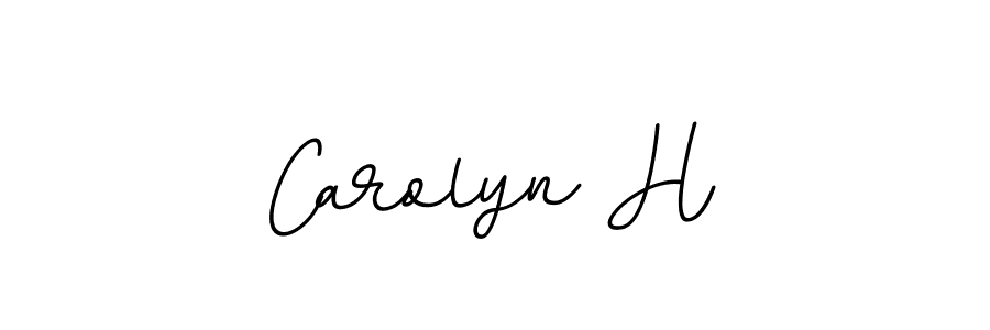 The best way (BallpointsItalic-DORy9) to make a short signature is to pick only two or three words in your name. The name Carolyn H include a total of six letters. For converting this name. Carolyn H signature style 11 images and pictures png