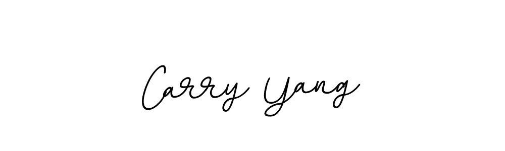 Create a beautiful signature design for name Carry Yang. With this signature (BallpointsItalic-DORy9) fonts, you can make a handwritten signature for free. Carry Yang signature style 11 images and pictures png