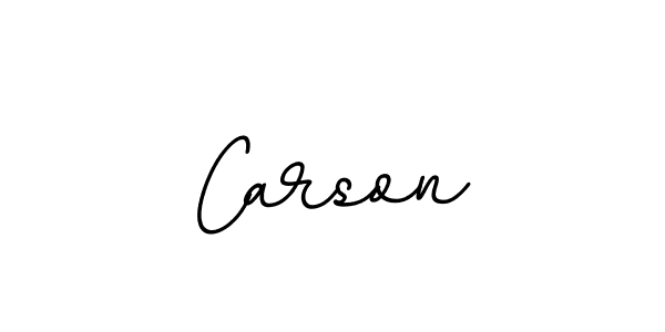 Make a beautiful signature design for name Carson. With this signature (BallpointsItalic-DORy9) style, you can create a handwritten signature for free. Carson signature style 11 images and pictures png