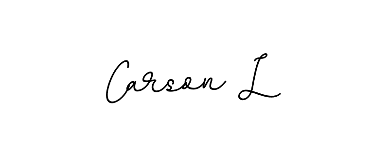 It looks lik you need a new signature style for name Carson L. Design unique handwritten (BallpointsItalic-DORy9) signature with our free signature maker in just a few clicks. Carson L signature style 11 images and pictures png