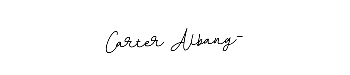 Design your own signature with our free online signature maker. With this signature software, you can create a handwritten (BallpointsItalic-DORy9) signature for name Carter Albang-. Carter Albang- signature style 11 images and pictures png