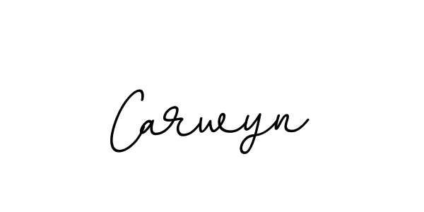 The best way (BallpointsItalic-DORy9) to make a short signature is to pick only two or three words in your name. The name Carwyn include a total of six letters. For converting this name. Carwyn signature style 11 images and pictures png