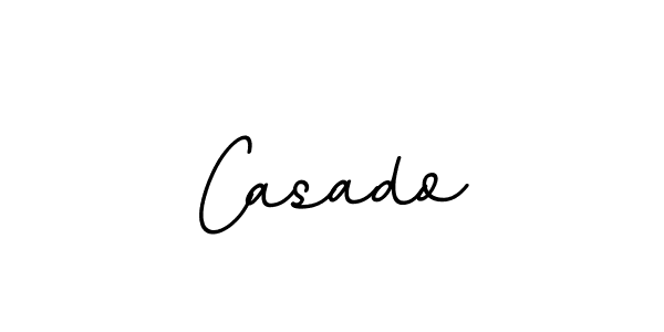 Design your own signature with our free online signature maker. With this signature software, you can create a handwritten (BallpointsItalic-DORy9) signature for name Casado. Casado signature style 11 images and pictures png